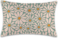 Satin Pillowcase 1 Pack-Boho Daisy Flowers Floral Groovy Retro Silky Pillow Cover for Hair and Skin,King Size 20x36 Inch Soft Cooling Printed Pillow Cases with Hidden Zipper,Gifts for Women Men