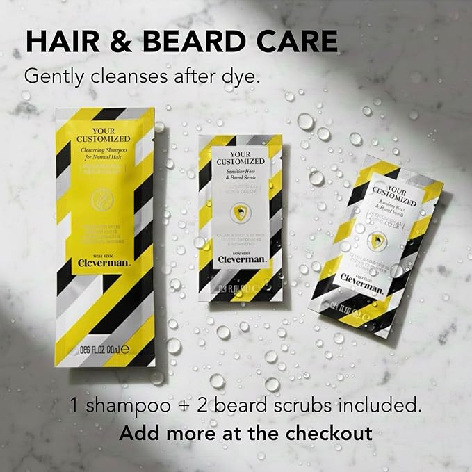 2X Reusable Hair & Beard Dye System for Men – Up to 10 Uses | 7-Minute Natural-Looking Gray Coverage | No-Drip Cream with SkinArmour® – Cleverman (Lightest Blond)
