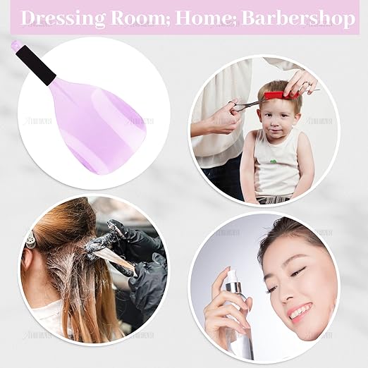 AUEAR, Hair Salon Hairspray Face Shield Haircut Cover Plastic Protector Mask for Hairstylist Makeup Coloring (2 Pack Pink & Clear)