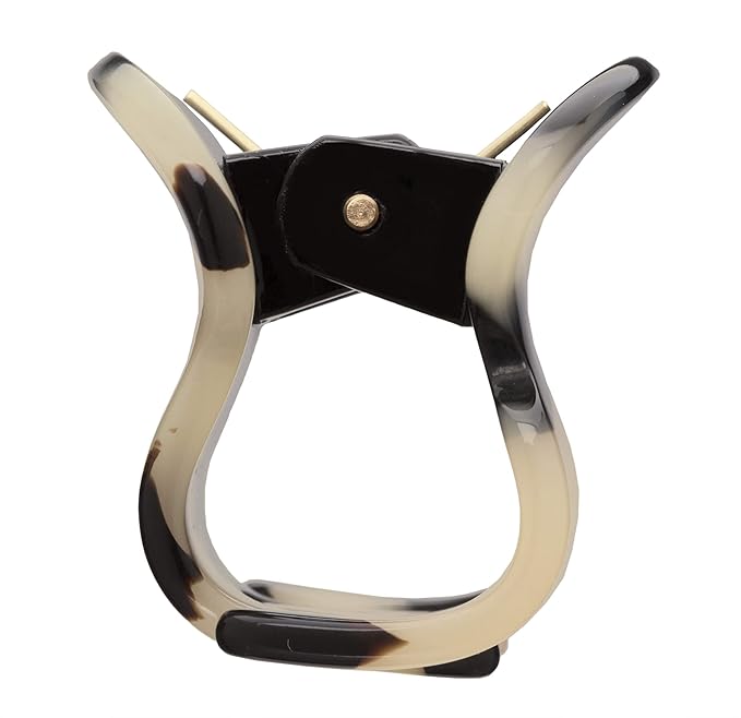 France Luxe Mini Oval Claw Clip, Ivory Tokyo