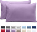 Bare Home Microfiber Pillow Cases - King 20x40 - Cooling Pillowcases - Double Brushed - Easy Care - Envelope Closure (King Pillowcase Set of 2, Lavender)