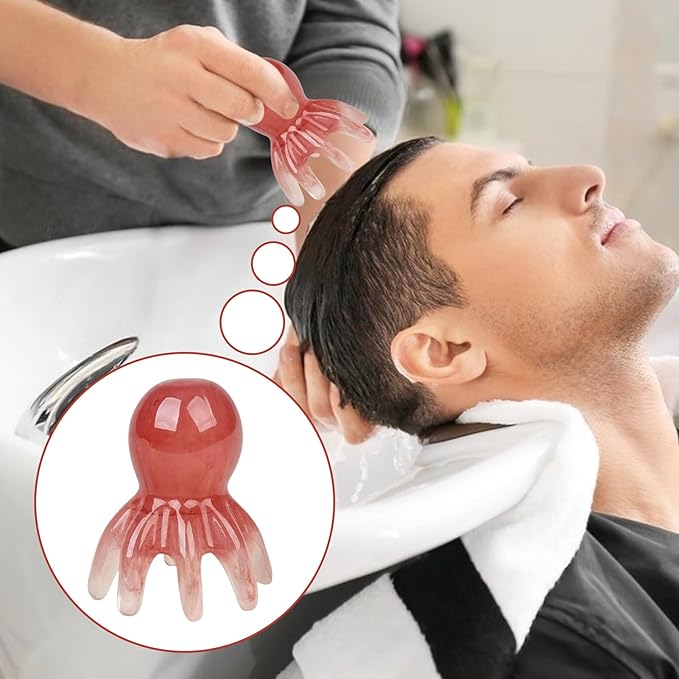 Octopus Scalp Massager - Head Massager | Massage Comb | Manual Head Massaging Device | Health Accessory for Home Headspa Shower Family Neck Body Travel Mom Yoga Wife Spa Friends Dad