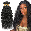 Bundles Human Hair Color 1B Kinky Curly Bundle 20 22 24 Inch Niegmeag Brazilian Virgin Remy Hair Extensions Double Weft Natural Black Kinky Curly Bundle Hair Weave