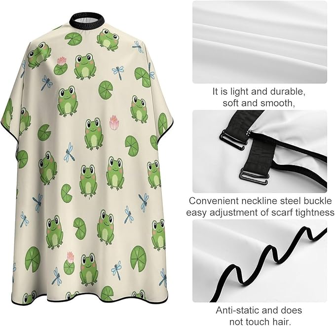 Hairdresser Cape with Neck Clasp for Coloring/Perming/Styling