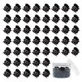 50 PCS Mini Hair Claw Clips， Bangs Strong Grip Multifunction Clamp Clips. (Black)