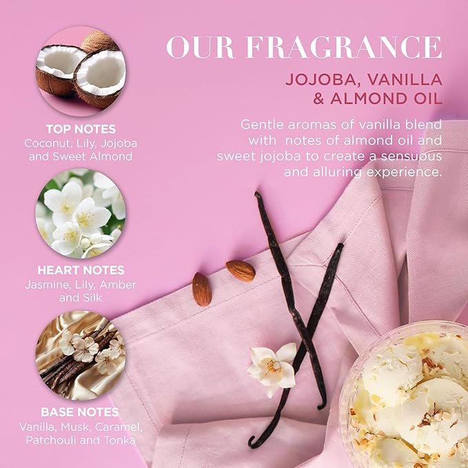 Baylis & Harding Gift Set for Women - Luxury Skin & Body Pack - Jojoba, Vanilla & Almond Oil