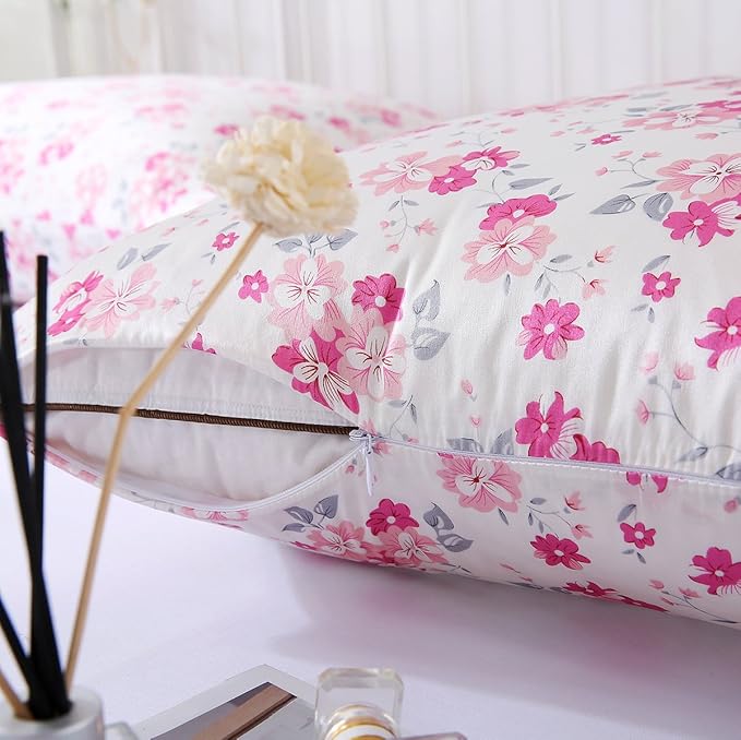 SLPBABY Silk Pillowcase for Hair and Skin with Hidden Zipper Print (King, Pattern29)