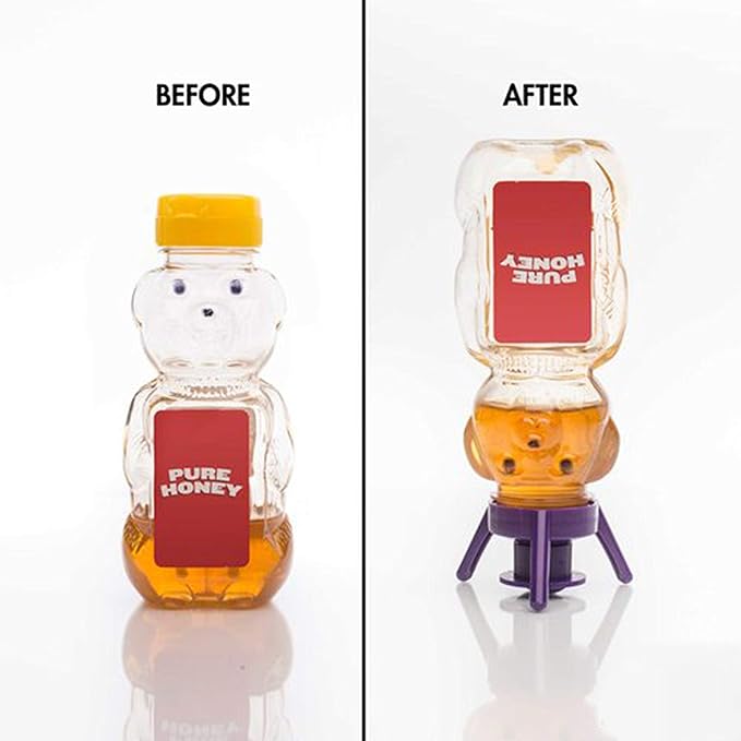 Flip-It! Bottle Emptying Kit – 6 Bottle Pack - No more wasted product - Fits most plastic bottles – 6 Base Caps, 6 Adapters – Bright Color Edition
