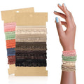 40 Pcs Boho Hair Ties, Hair Ties Bracelets for Women Boho Ponytail Holders Stocking Stuffers for Teen Girls