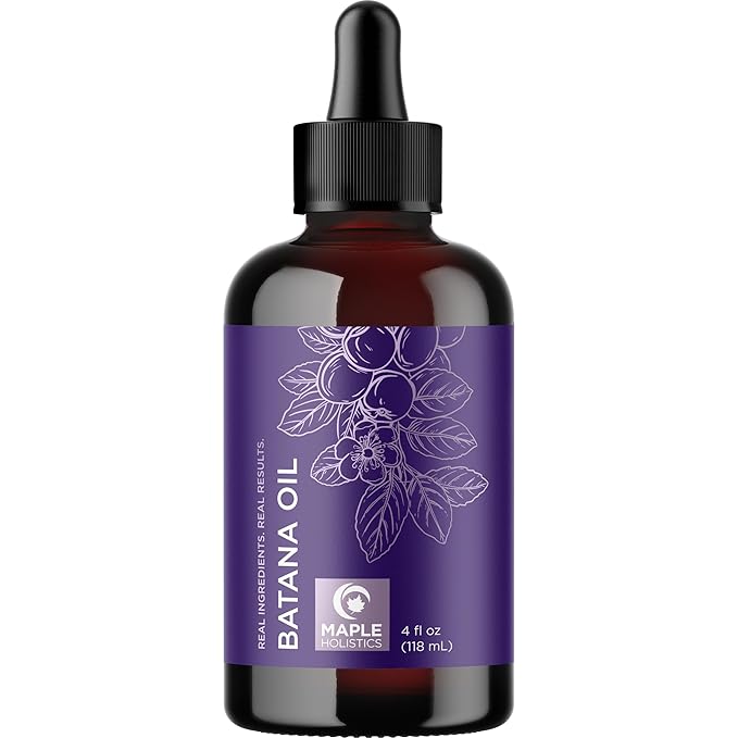 Pure Batana Oil for Hair Care - Cold Pressed 100% Batana Oil for Hair Skin & Nails - Moisturizes & Nourishes to Support Radiance - Vegan Non-GMO Hexane Free Dermatologist Tested (4 Fl Oz)