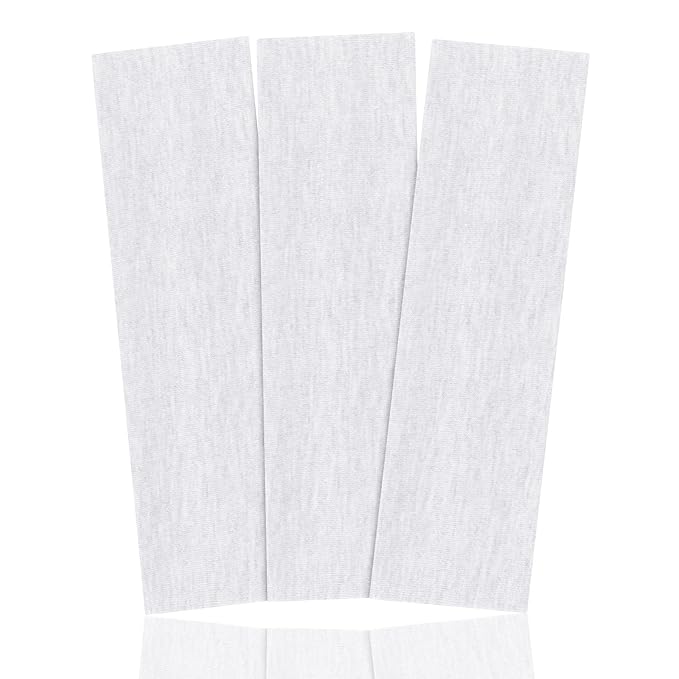 3Pcs Non Slip Headbands Soft Elastic White Head Band for Women Men Stretchy Sweat Wide Headband for Yoga Workout Sports Trendy Hair Accessories