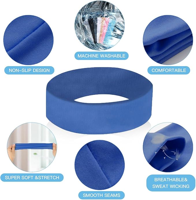 8 Pcs Headbands for Women's Hair, Fashion Hair Bands for Women Soft Elastic Ladies Headband Yoga Gym Hair Accessories