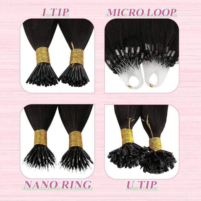 YoungSee U Tip Hair Extensions Brown Balayage Utip Hair Extensions Human Hair Brown Ombre Blonde Utip Human Hair Extension 16In U-Tips Hair Extension Soft Keratin Human Hair 50s/50g for Adding Volume