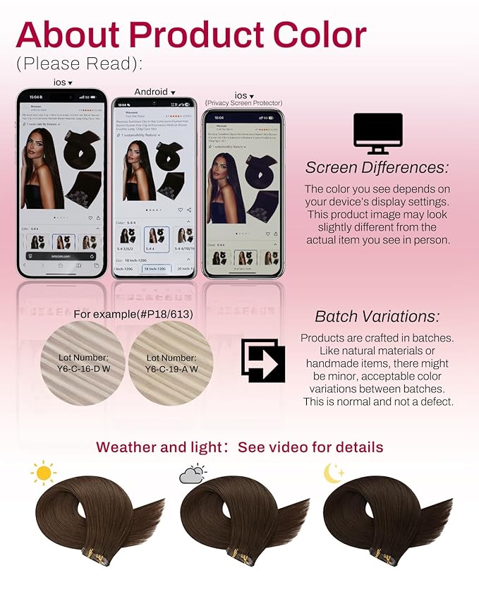Moresoo Medium Brown Seamless Pu Clip in Hair Extensions Human Hair Brown Straight for Remy Human Hair Clip in Extensions Pure Weft Invisible for Women Daily 120grams 7pcs 18in