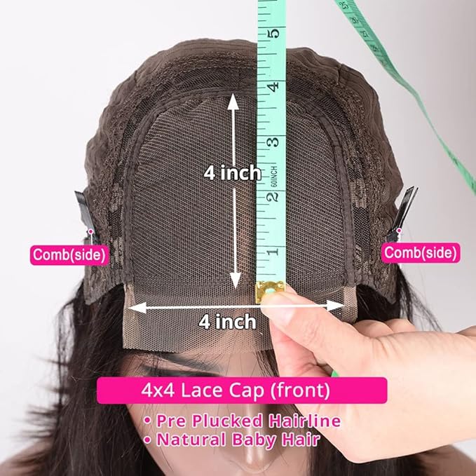 bangjazz Lace Front Wigs Human Hair Water Wave Wig 180% Density Brazilian Virgin Hair Pre Plucked with Baby Hair Wigs for Black Women Deep Water Wig 16 Inch Natural Color (16 Inch,Water Wave Wigs)