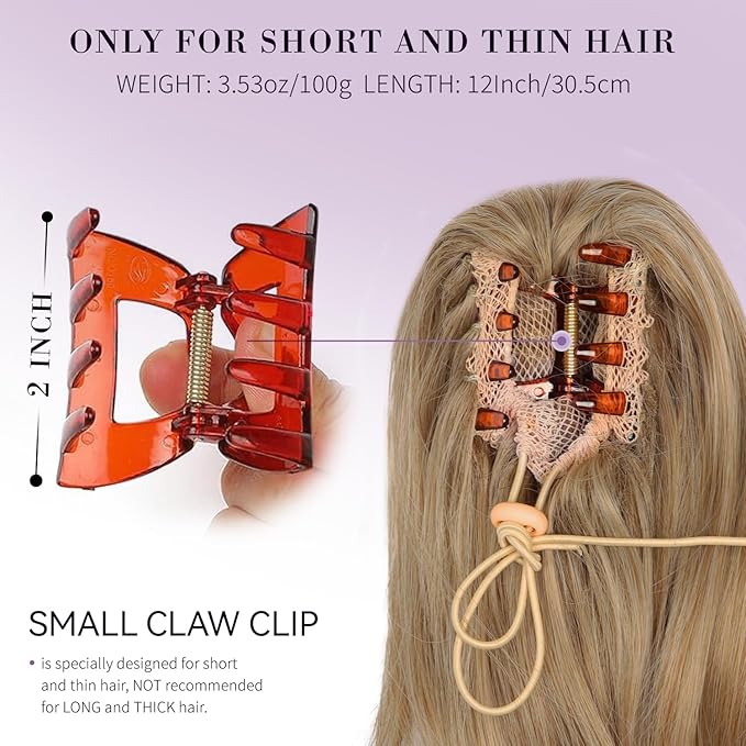 Clip on Ponytails for Women - 12 Inch Short Ponytail Extension, Curly Pony Tails Hair Extensions, Synthetic Hair Extensions Ponytail, Clip in Ponytail (Dark Blonde with Beige Blonde Highlights)