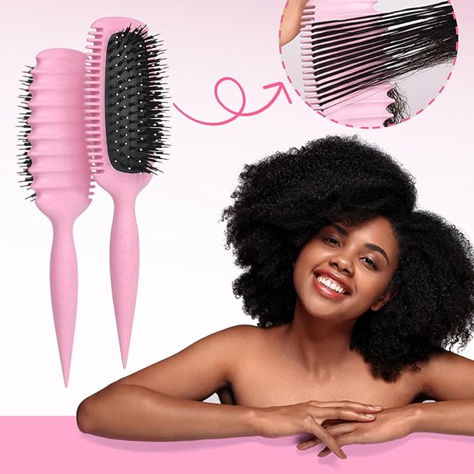 Candy Brush Curl Defining Hair Brush for Effortlessly Detangling Shaping and Styling Curls, Curl Brushes with EdgeLift for All Wet or Dry Hair Types for Women and Girl, Reduce Pulling and Frizzing