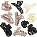 10PCS Non-Slip Hair Clips Jaw Clips for Thick Hair Clamp Flower Non-Slip Hair Accessories with Multi-Styles for Women Girls