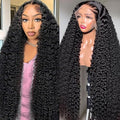 30 Inch Deep Wave Lace Front Wigs Human Hair 200% Density 13x6 Lace Front Wig Human Hair For Women 100% Real Human Hair No Synthetic Blend No Tangle No Shedding Triple Lifespan 3X