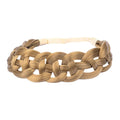 DIGUAN Hollow out Synthetic Hair Braided Headband Hairpiece Women Girl Beauty accessory for Women (Dark Blonde)