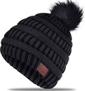 Wireless Music Beanie Women Beanie Girls Hat Over Ear Headset Sports Stereo Headphone with Microphone Speaker Womens Beanie
