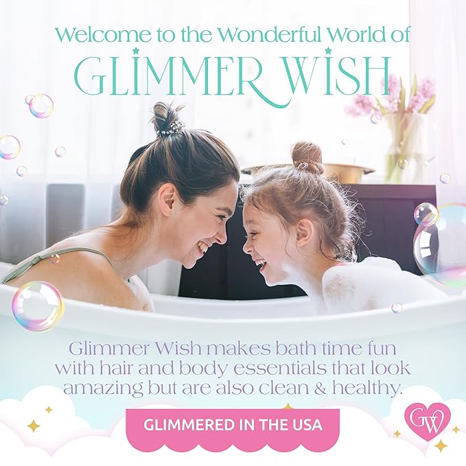 Glimmer Wish Unicorn Hair Detangler Brush for Kids – Gentle & Soft Bristles for Tangle-Free Locks – Anti-Frizz & Anti-Static – Hairbrush for Wet or Dry Use, Hair Brush for Girls and Women