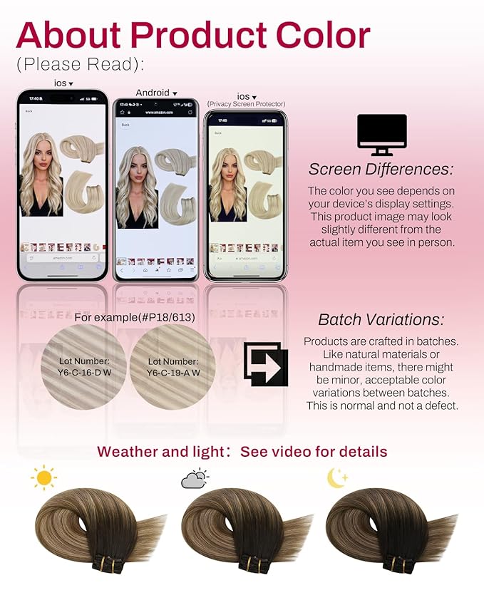 Moresoo Clip in Extensions Real Human Hair Balayage Remy Straight Double Weft Clip in Human Hair Extensions for Fashion Women Party Ombre Dark Brown to Golden Brown with Dark Ash Blonde 7Pcs 120G 16in