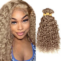Ash Blonde Bundles Human Hair Color #22 Water Wave Bundle Niegmeag Brazilian Virgin Hair 3 Bundles 12 14 16 Inch Grey Blonde Wet and Wavy Bundle 300g