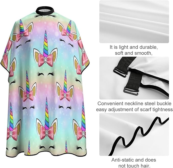 Barber Cape Waterproof Lining Anti Static Design for Salons/Home Use