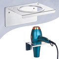 Hair Dryer Holder Wall Mounted, Hair Tool Organizer for Blow Dryer Holder Stainless Steel, Bathroom Hairdryer Holder, Adhesive Hair Dryer Organizer Storage Hanger for Vanity Barber Shops