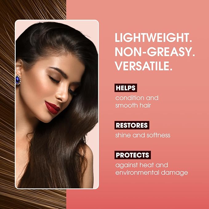 One 'N Only Argan Oil Hair Treatment - Lightweight & Hydrating Hair Oil for Natural, Wigs & Extensions - Shine Enhancing, Heat Protectant & Frizz Control (8 oz, 2pk)