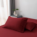 Bella Coterie | Luxury King Size Pillowcase Set | 100% Organically Grown Bamboo Viscose | Ultra Soft | Cooling | 2 Pcs [Merlot]
