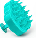 RELAXXO Scalp Massager Hair Growth – Exfoliator & Hair Scrubber for Scalp, Soft Bristles for Dandruff & Soothing Comfort, Shampoo Brush, Wet & Dry Use, Green
