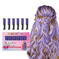 New Hair Chalk Comb Temporary Bright Hair Color Dye for Girls Kids, Washable Hair Chalk for Girls Age 4 5 6 7 8 9 10 New Year Birthday Cosplay DIY Halloween, Christmas（Purple)