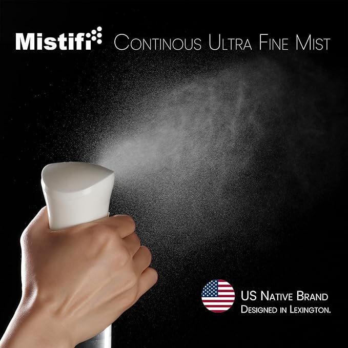 Mistifi Continuous Ultra Fine Mist Spray Bottle – Refillable Water Mister for Hair, Hairstyling, Barber, Salon, Plants, Cleaning, Skincare (200ml 1Pc, Transparent bottle)