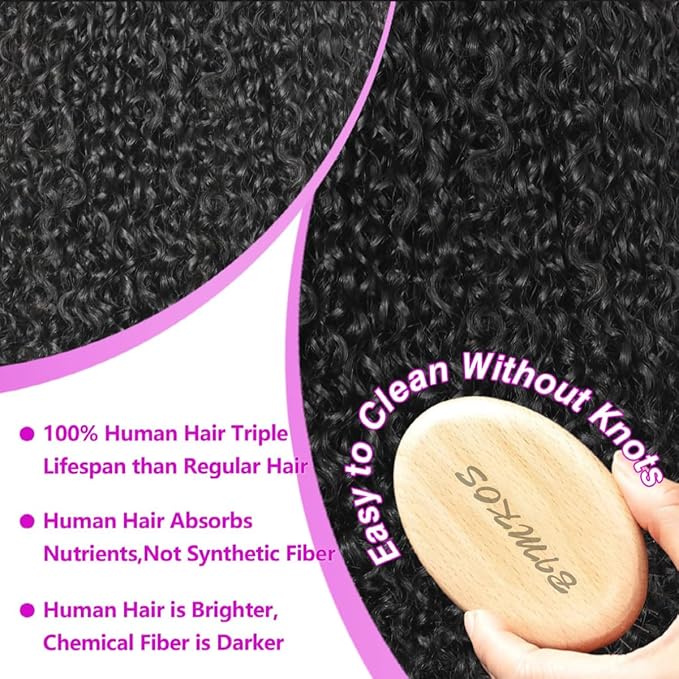 Aomllute Deep Wave Lace Front Wigs Human Hair Wigs for Women 200 Density 13x4 HD Deep Curly Lace Front Wig Human Hair Glueless Lace Front Wig Human Hair Pre Plucked 24 Inch
