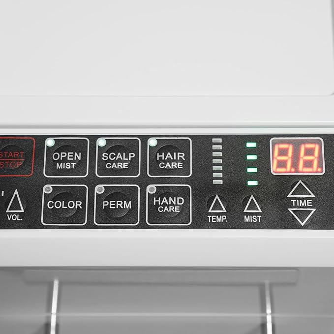 DNYSYSJ Nano Mist Hair Steamer, 500W Multi-Functional Anion Hair Color Processor, Professional Salon Hair Care, White