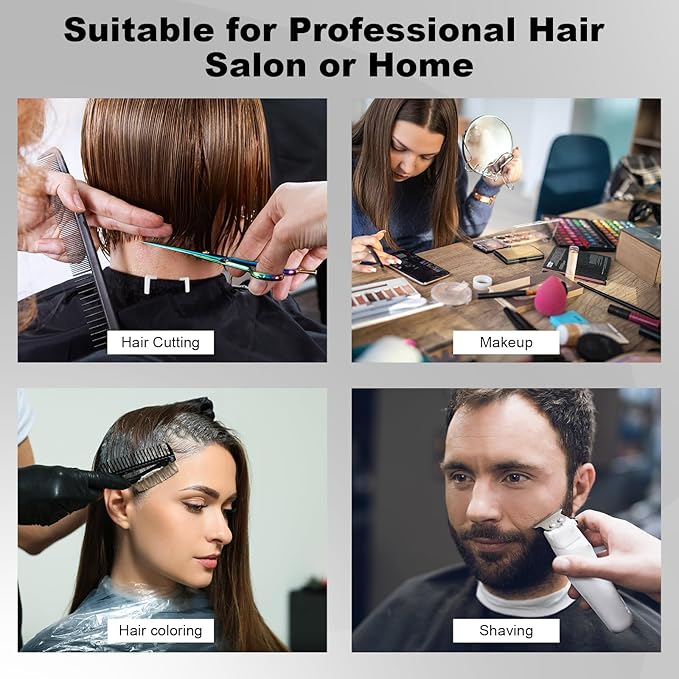 Hair Cutting Cape with Adjustable Neckline, Professional Barber Cape for Men/Women, Waterproof Hairdressing Salon Cape