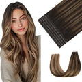 Youngsmile Injection Tape in Hair Extensions Human Hair #2/6/18 Dark Brown to Dirty Blonde 20pcs 50g 22 Inch Injected Tape in Hair Extensions Straight Human Hair Remy Seamless Tape ins (#2/6/18,22'')