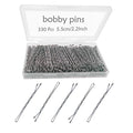 330 Pcs 2.2 Inch Hair Bobby Pins Silver With Box, Silver Bobby Pins For Gray Hair, YINGFENG Reusable Non Slip Hair Pins, This Gray Hair Pins For Women, Girls And Kids