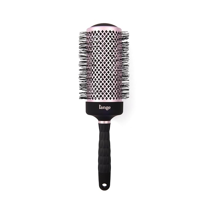 L'ANGE HAIR VolumePro Extra-Long Ceramic Ionic Round Brush, Black | For Blow Drying, Curling & Styling | Adds Volume, Reduces Frizz & Boosts Shine | Ideal for Extra-Long Hair (65mm)