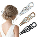3Pcs Prestige French Hair Pins New Elegant Hair Accessories for Women Elegant Hair Clips for Thin Thick Hair Serrated Anti-Slip Design (Color B)