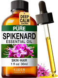 KUKKA Spikenard Essential Oils - 1 Fl Oz - for Hair, Skin, Diffuser, Aromatherapy & DIY Soap Making Scent