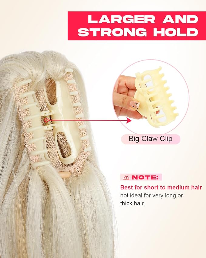 Ponytail Extension – 16” Claw Clip in Ponytail Hair Extensions Natural Soft Synthetic High Pony Tail Hairpieces for Women (Dirty Blonde, 16 inch)