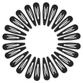 24 PCS 2.36 In Metal Snap Hair Barrettes For Women Water Drop Shape Hair Clips For Thick Thin Fine Hair,Matte Black