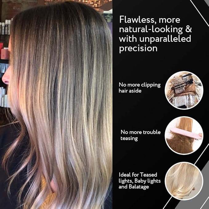 Cooboard Authentic XXL White Balayage Board with Teeth | Original Highlighting Paddle | Easy to Clean, Sturdy, Lightweight