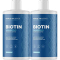 Rosemary and Biotin Shampoo for Thinning Hair - Vegan Volumizing Shampoo for Fine Hair with B Vitamins Argan Oil & Tea Tree Essential Oil - Paraben Silicone and Sulfate Free Vegan Formula (2 Pack)