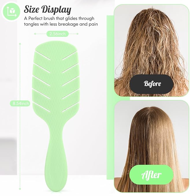 Valentine's Day Gifts for Her Hair Brush for Women Girlfriend Wife Detangling Brush for Curly Thick Wet Dry Hair Easily No Pulling