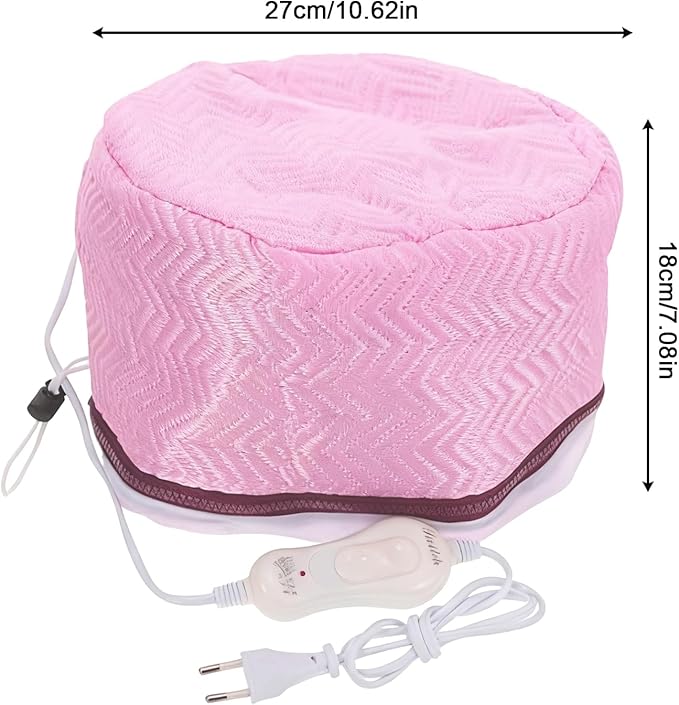 Steamer Hair, 2 Level Heat Electric Drying Hood, Portable Hair Heat Cap with Adjustable Temperature for Deep Conditioning, Home Spa Salon Professional Styling for Women Girls Care