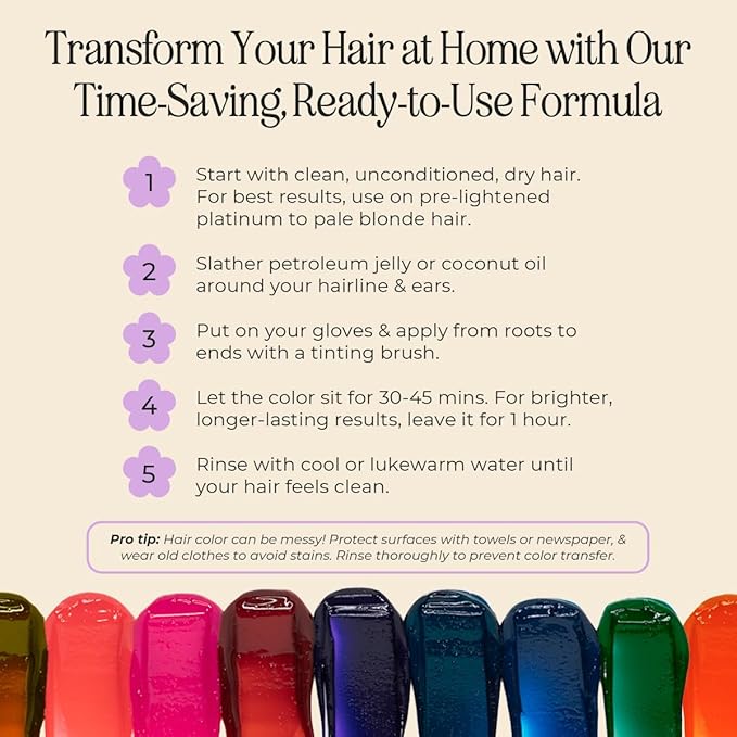 INH Semi Permanent Hair Color | Color Depositing Conditioner | Garnet Violet Hair Dye | No Bleach & No Peroxide Temporary Tint for Women & Men | Vegan, Ammonia Free, & Sulfate Free | Ready to Use, 6oz